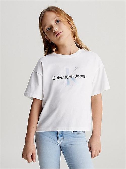SERENITY MONOGRAM BX SS T-SHIR CALVIN KLEIN JEANS | IG0IG02434T/YAF